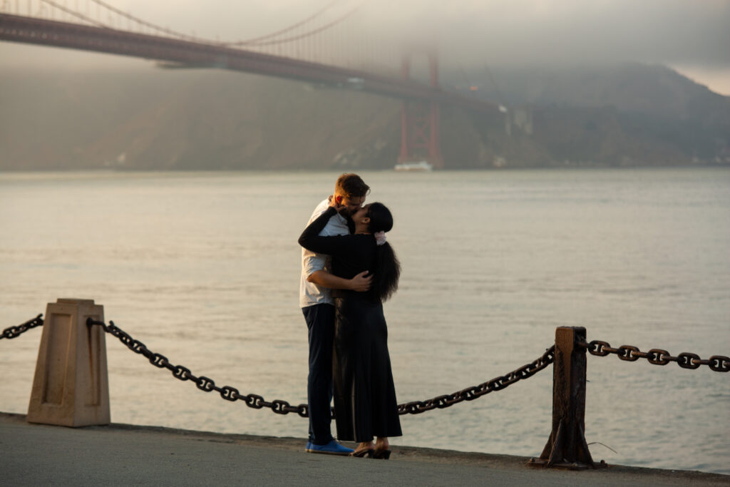 Engagement photos in the Bay Area California at one of the best bay area California engagement photo locations. 
