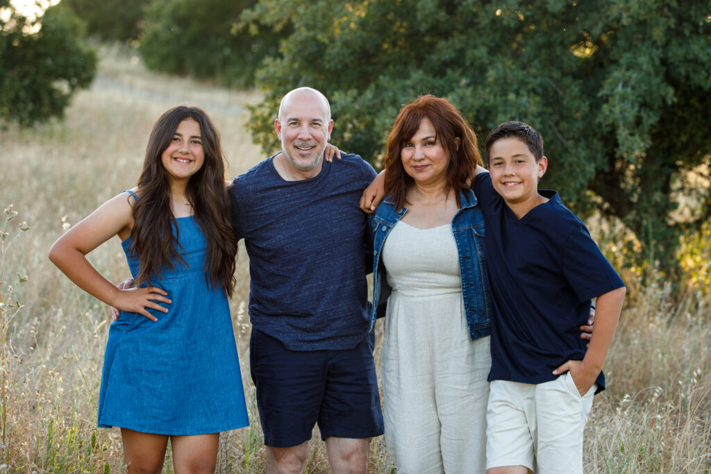 Family photo in Martinez California. 