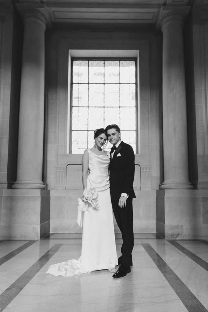 sf city hall bride and groom