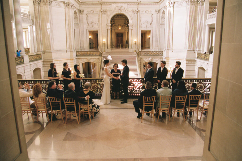 sf city hall wedding 35mm