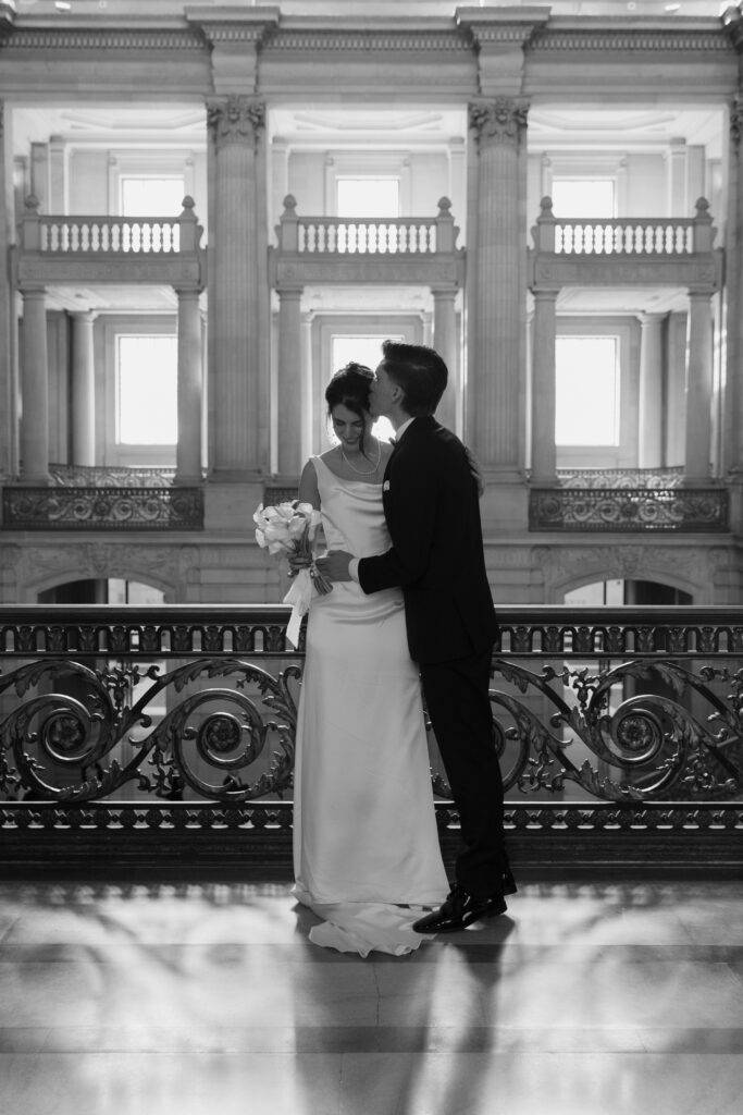 sf city hall bride and groom
