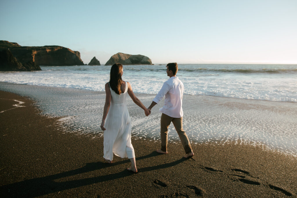 Rodeo Beach engagement photos. 