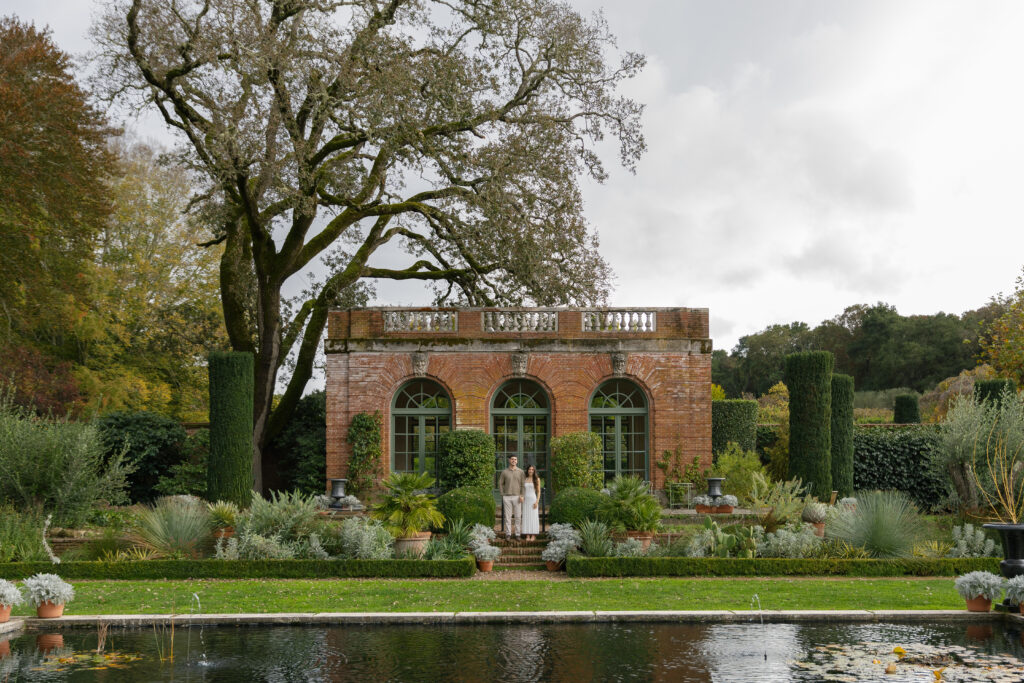 Couple at Filoli gardens