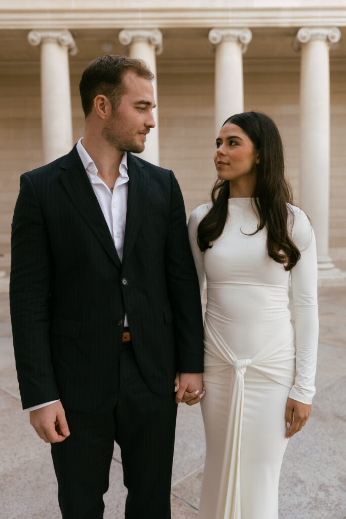 San Francisco Engagement Photos- couple at legion of honor.