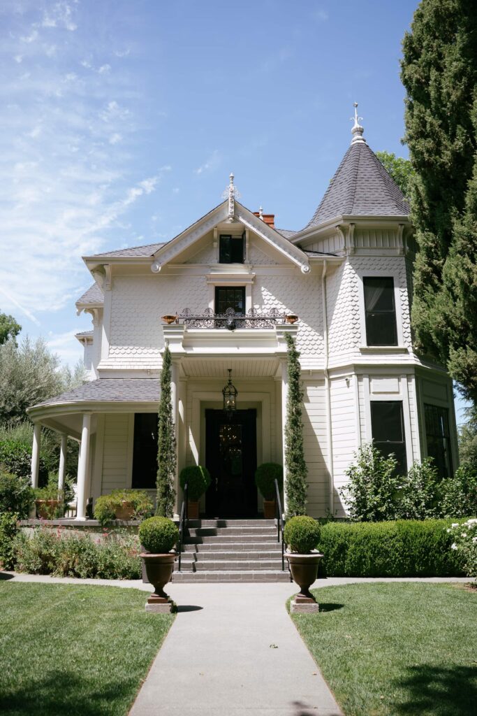 Park Winters historic Victorian estate exterior, California wedding venue